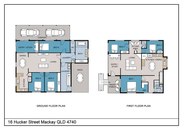 Floorplan of Homely house listing, 16 Hucker Street, Mackay QLD 4740