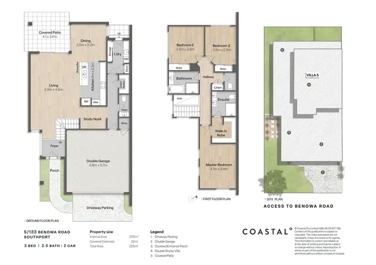 Floorplan of Homely townhouse listing, 5/133 Benowa Road, Southport QLD 4215