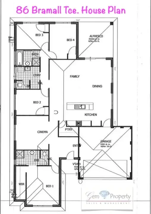 Floorplan of Homely house listing, 86 Bramall Terrace, Baldivis WA 6171