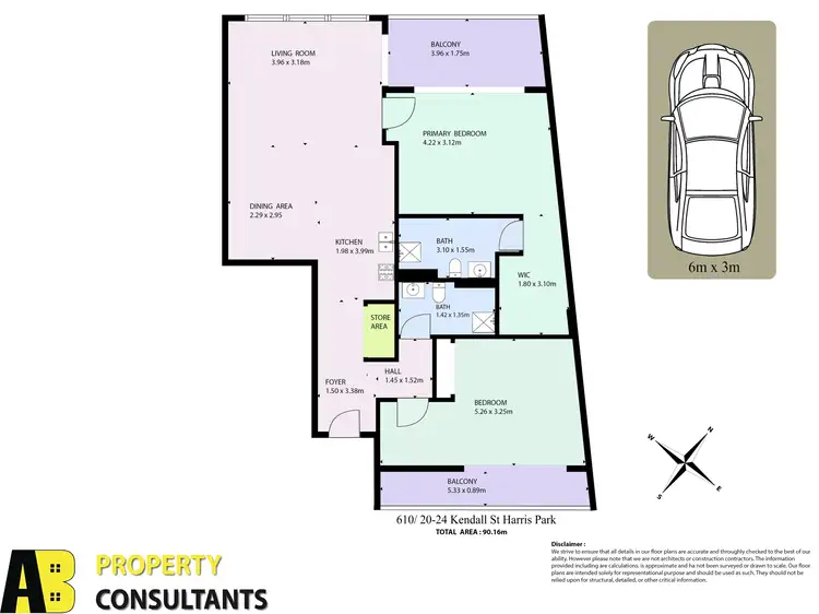 Floorplan of Homely unit listing, 610/20-24 Kendall Street, Harris Park NSW 2150