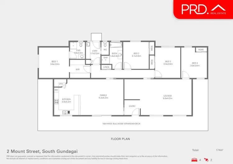 Floorplan of Homely house listing, 2 Mount Street, South Gundagai NSW 2722