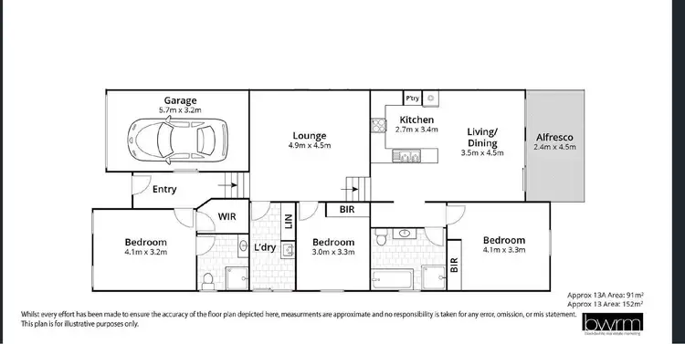 Floorplan of Homely house listing, 13b Freycinet Drive, Sunshine Bay NSW 2536