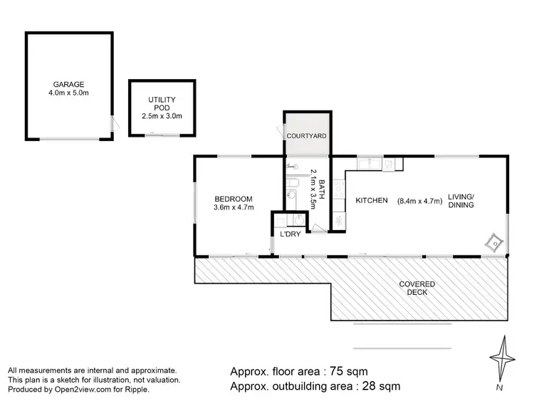 Floorplan of Homely house listing, 6 Pardalote Close, Opossum Bay TAS 7023