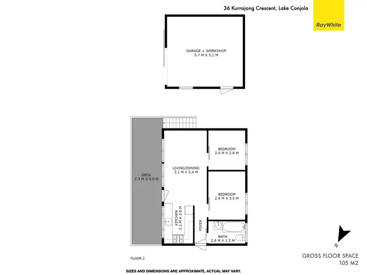 Floorplan of Homely house listing, 36 Kurrajong Crescent, Conjola Park NSW 2539