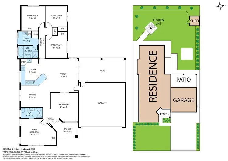Floorplan of Homely house listing, 175 Baird Drive, Dubbo NSW 2830