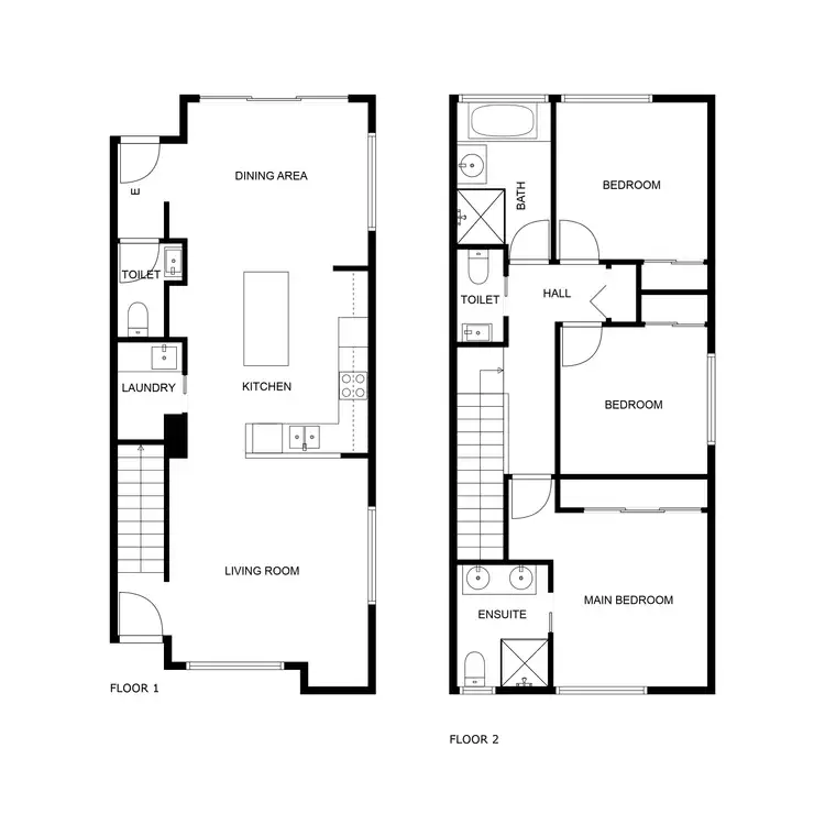 Floorplan of Homely townhouse listing, 282 Pro Hart Avenue, Strathnairn ACT 2615