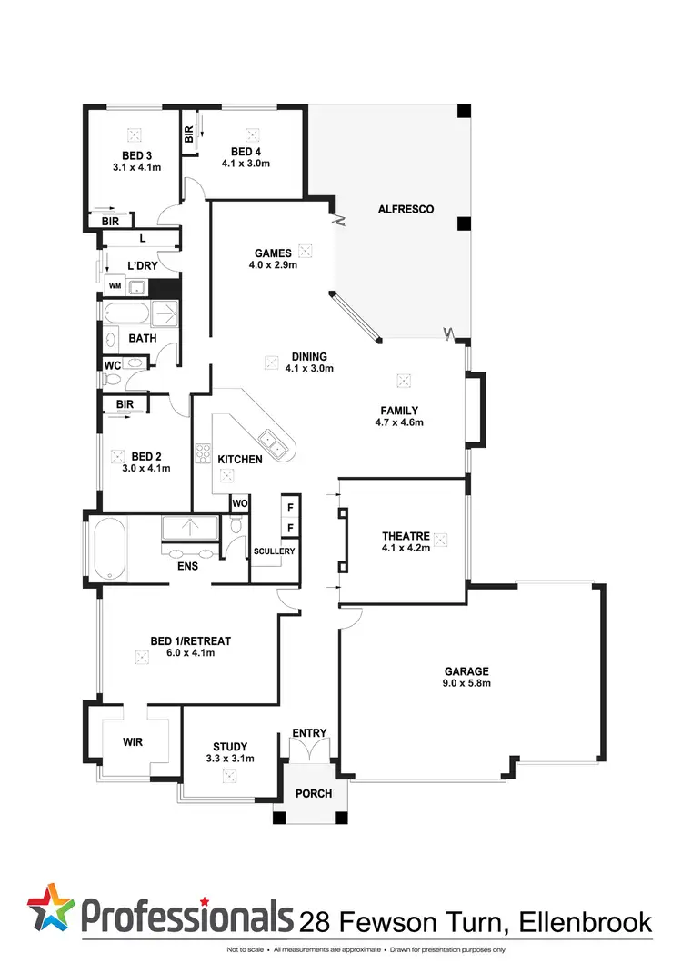 Floorplan of Homely house listing, 28 Fewson Turn, Ellenbrook WA 6069