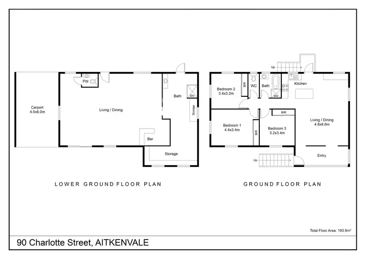 Floorplan of Homely house listing, 90 Charlotte Street, Aitkenvale QLD 4814