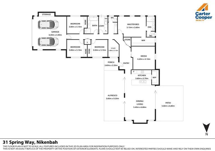 Floorplan of Homely house listing, 31 Spring Way, Nikenbah QLD 4655