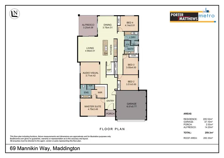 Floorplan of Homely house listing, 69 Mannikin Way, Maddington WA 6109