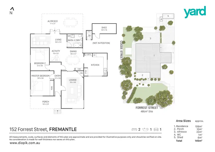 Floorplan of Homely house listing, 152 Forrest Street, Fremantle WA 6160