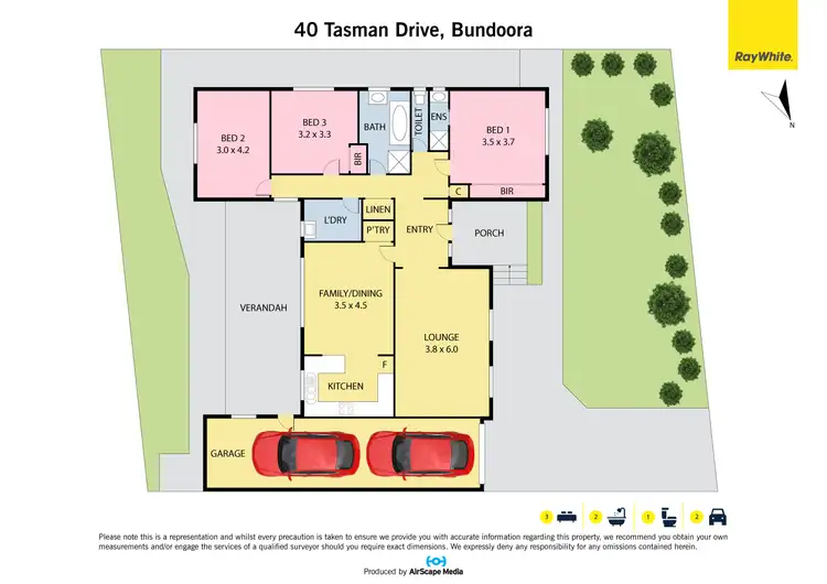 Floorplan of Homely house listing, 40 Tasman Drive, Bundoora VIC 3083