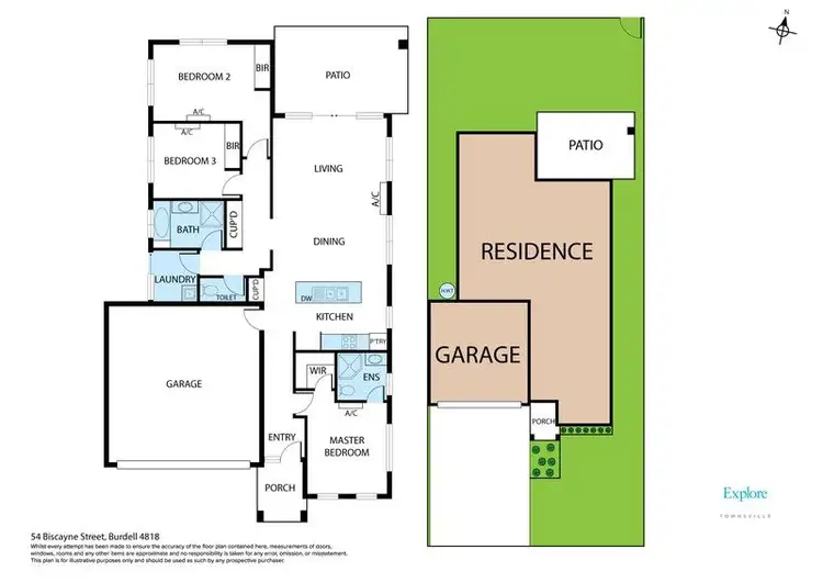 Floorplan of Homely house listing, 54 Biscayne Street, Burdell QLD 4818