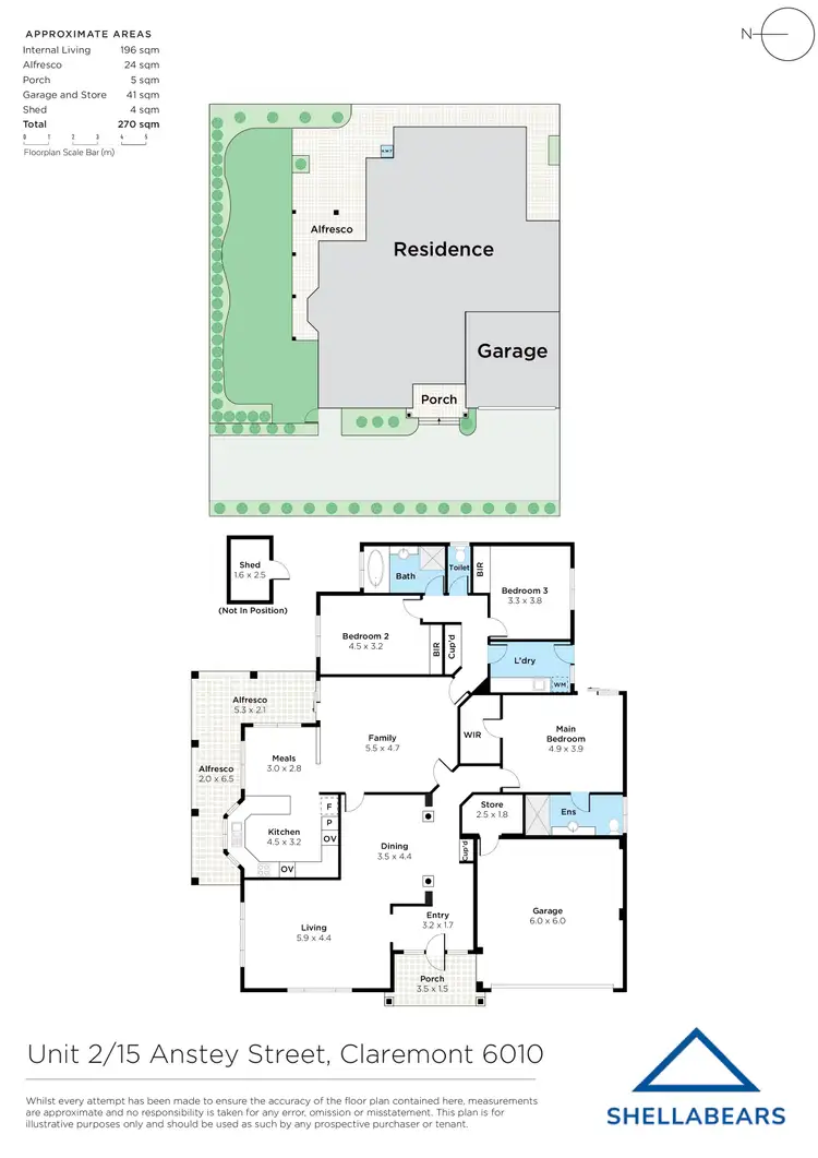 Floorplan of Homely house listing, 2/15 Anstey Street, Claremont WA 6010