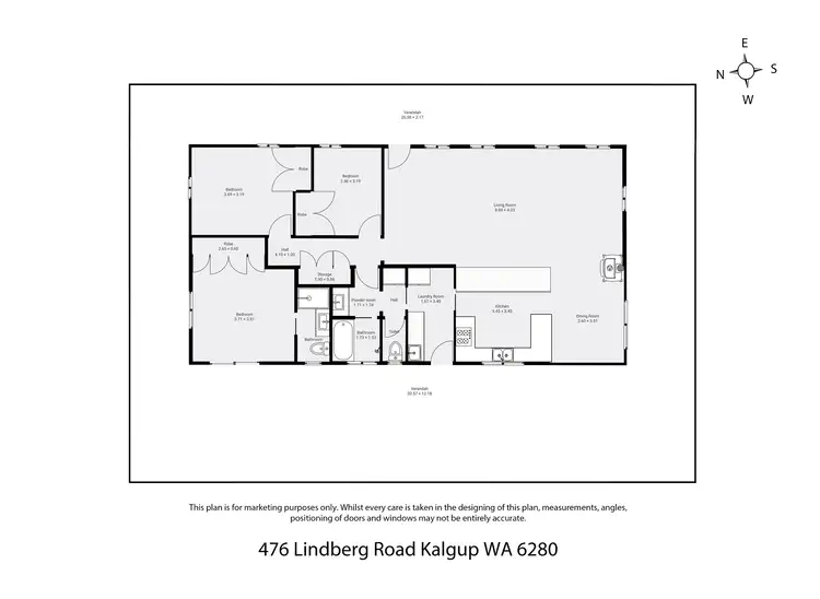 Floorplan of Homely rural property listing, 476 Lindberg Road (Kalgup), Busselton WA 6280
