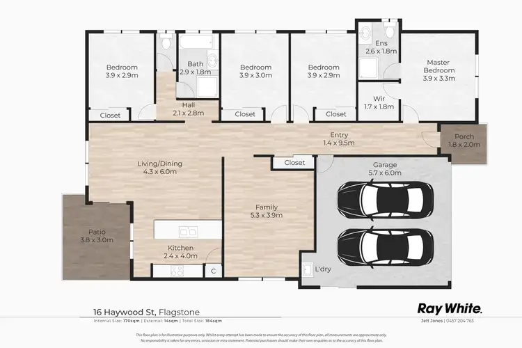 Floorplan of Homely house listing, 16 Haywood Way, Flagstone QLD 4280
