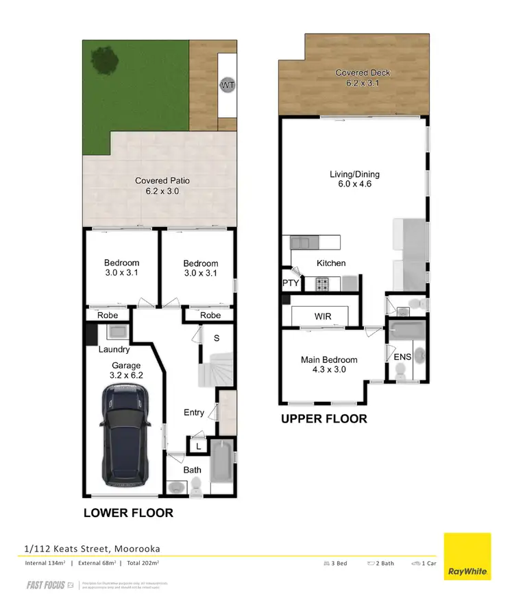 Floorplan of Homely townhouse listing, 1/112 Keats Street, Moorooka QLD 4105