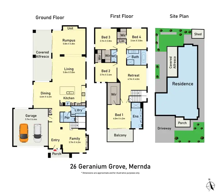 Floorplan of Homely house listing, 26 Geranium Grove, Mernda VIC 3754