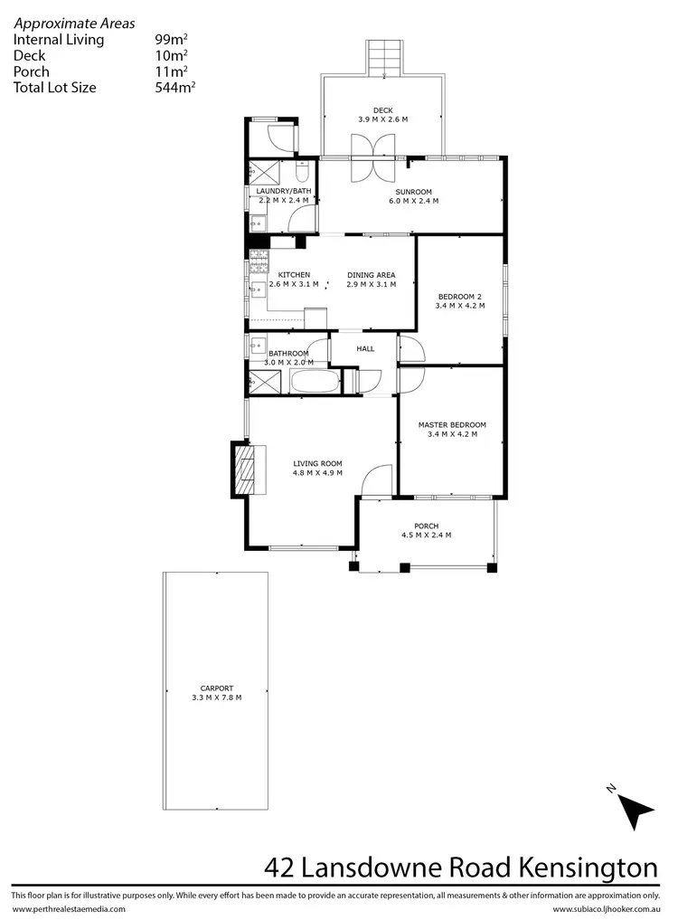 Floorplan of Homely house listing, 42 Lansdowne Road, Kensington WA 6151