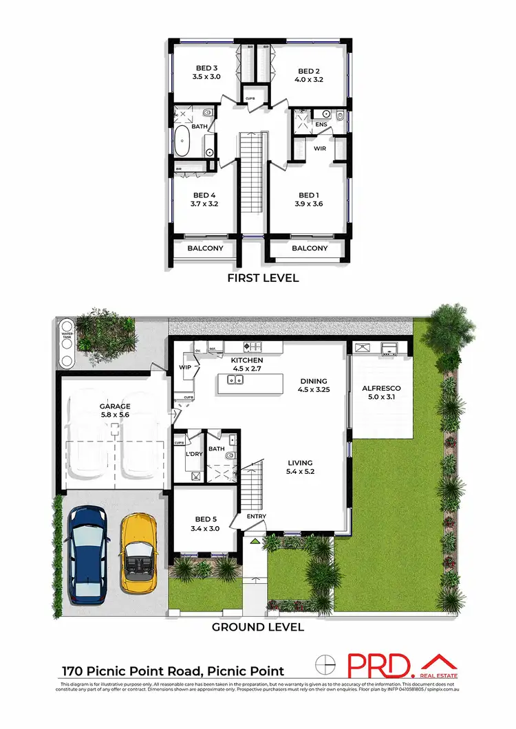 Floorplan of Homely semi-detached listing, 170 Picnic Point Road, Picnic Point NSW 2213
