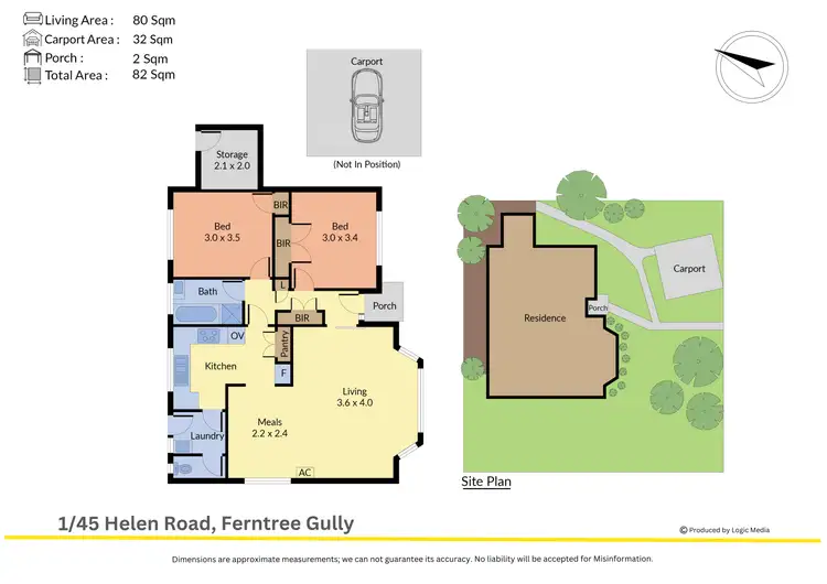 Floorplan of Homely unit listing, 1/45 Helen Road, Ferntree Gully VIC 3156