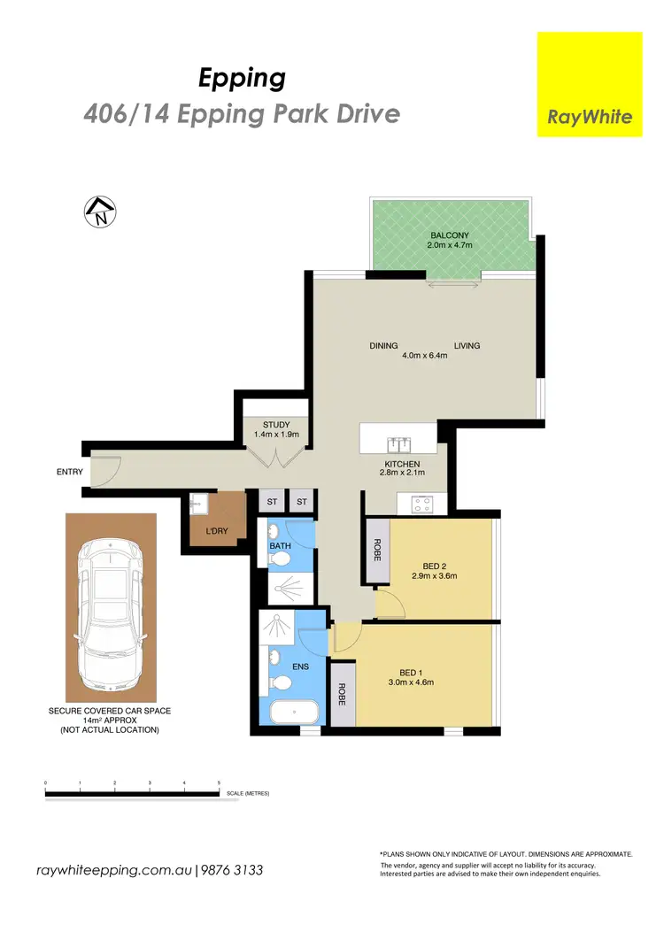 Floorplan of Homely apartment listing, 406/14 Epping Park Drive, Epping NSW 2121