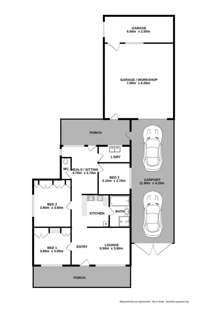 Floorplan of Homely house listing, 17 Glenview Avenue, Wodonga VIC 3690