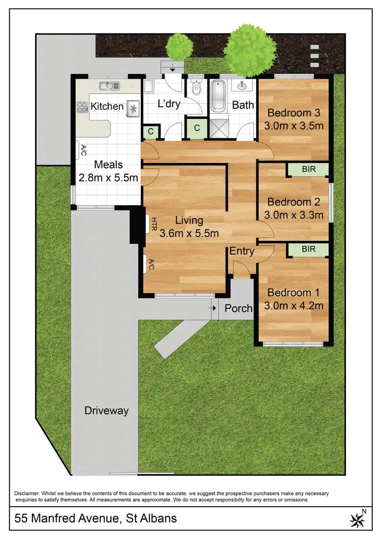 Floorplan of Homely house listing, 55 Manfred Avenue, St Albans VIC 3021