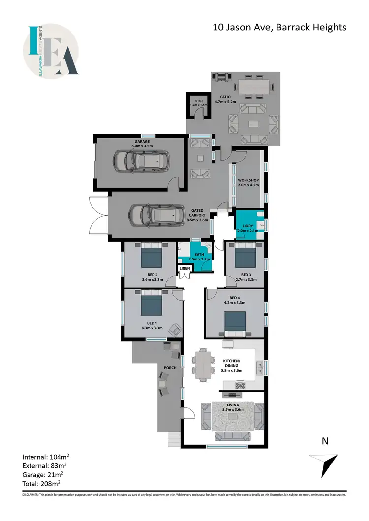 Floorplan of Homely house listing, 10 Jason Avenue, Barrack Heights NSW 2528