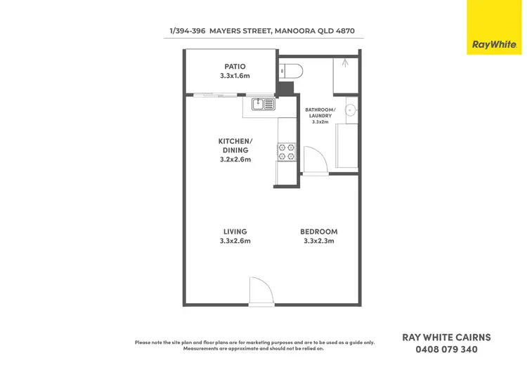 Floorplan of Homely apartment listing, 1/394-396 Mayers Street, Edge Hill QLD 4870