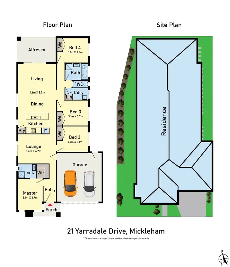 Floorplan of Homely house listing, 21 Yarradale Drive, Mickleham VIC 3064