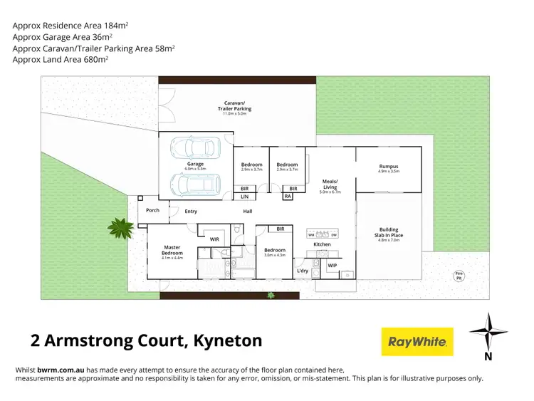 Floorplan of Homely house listing, 2 Armstrong Court, Kyneton VIC 3444