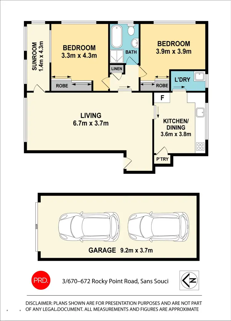 Floorplan of Homely apartment listing, 3/670 Rocky Point Road, Sans Souci NSW 2219