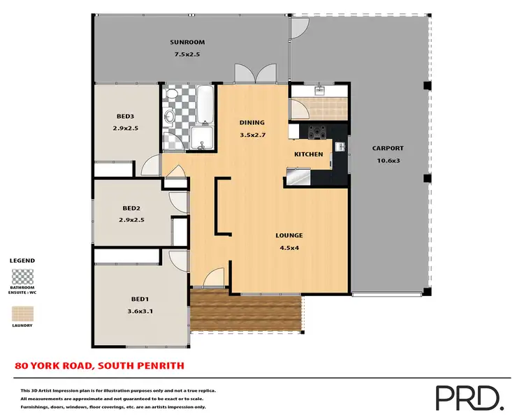 Floorplan of Homely house listing, 80 York Road, South Penrith NSW 2750