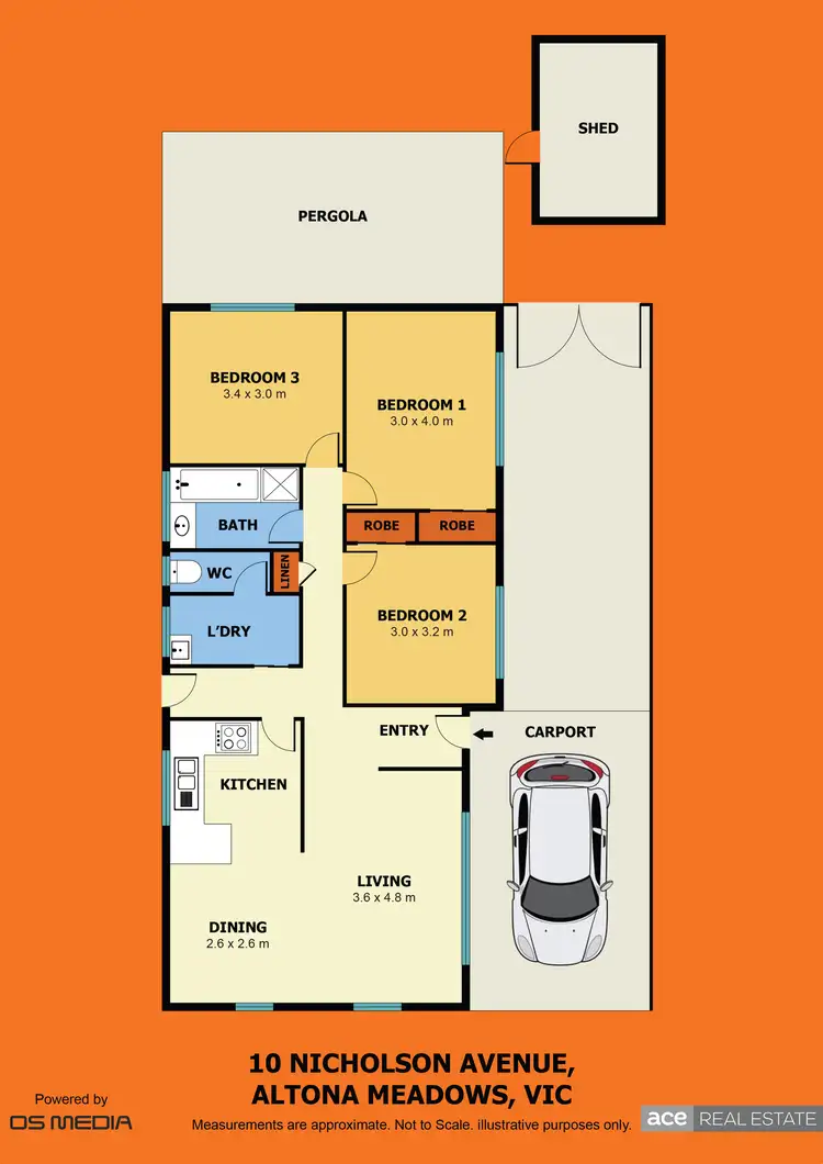 Floorplan of Homely house listing, 10 Nicholson Street, Altona Meadows VIC 3028