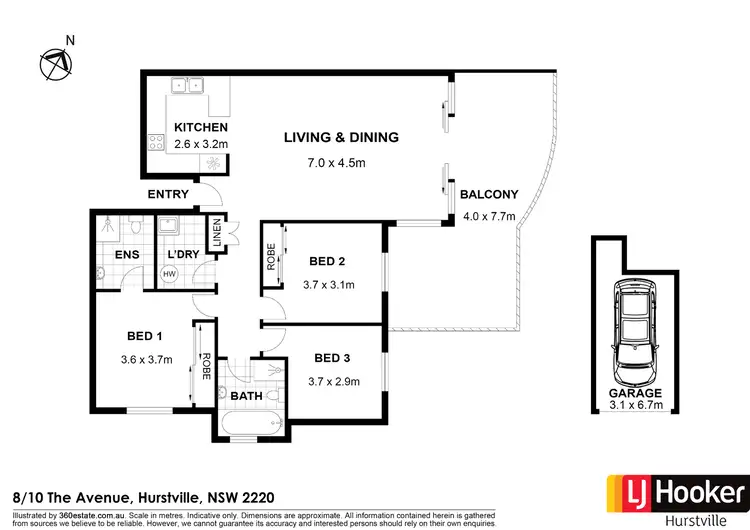 Floorplan of Homely apartment listing, 8/8-10 The Avenue, Hurstville NSW 2220