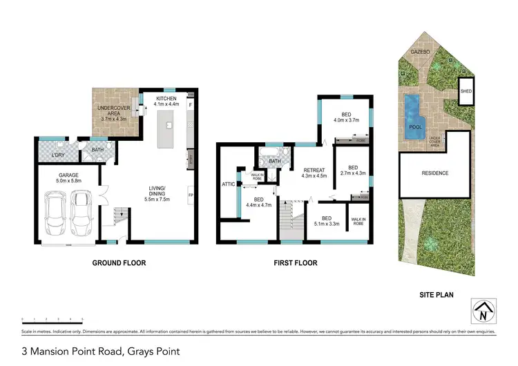 Floorplan of Homely house listing, 3 Mansion Point Road, Grays Point NSW 2232