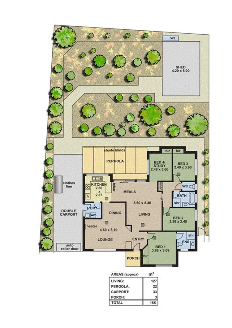 Floorplan of Homely house listing, 27 Panorama Drive, Aberfoyle Park SA 5159