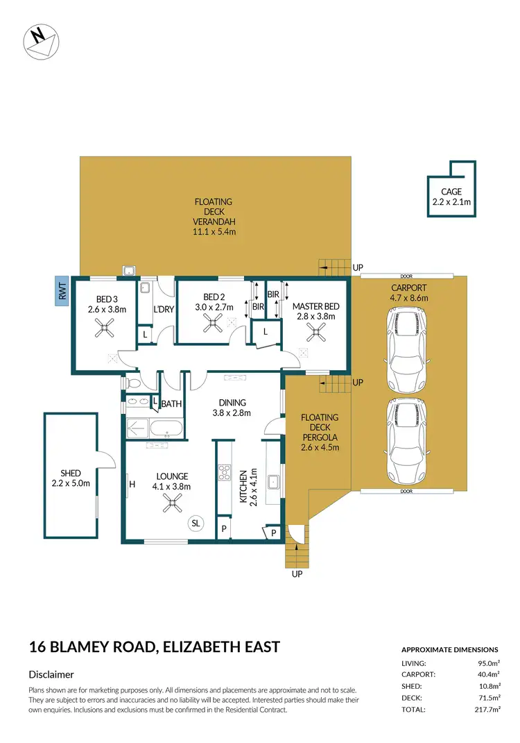 Floorplan of Homely house listing, 16 Blamey Road, Elizabeth East SA 5112