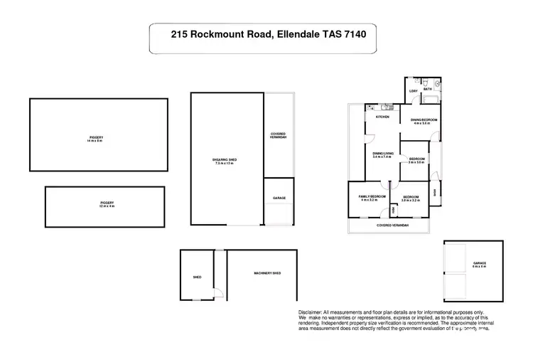 Floorplan of Homely house listing, 215 Rockmount Road, Ellendale TAS 7140