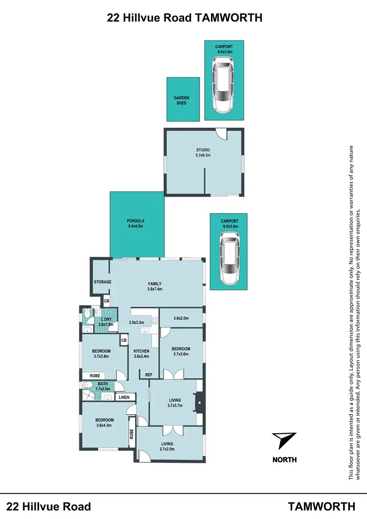 Floorplan of Homely house listing, 22 Hillvue Road, Tamworth NSW 2340