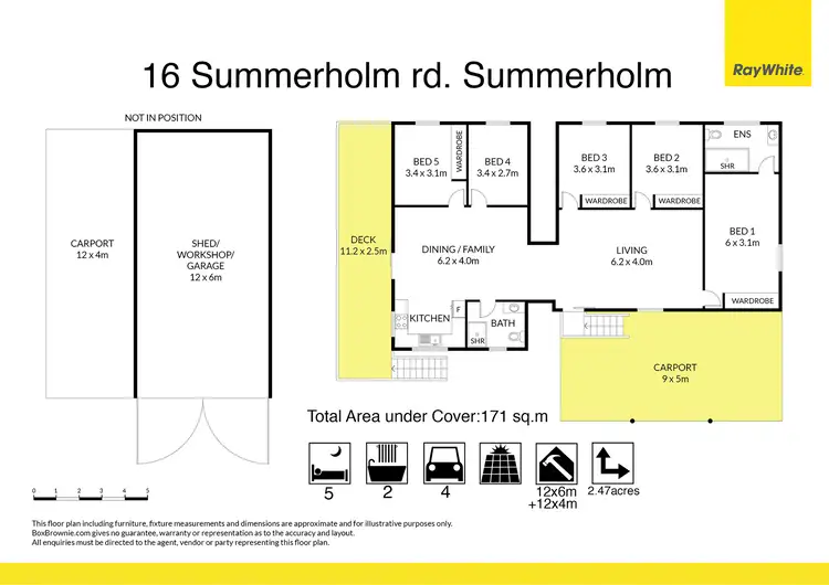 Floorplan of Homely house listing, 16 Summerholm Road, Summerholm QLD 4341