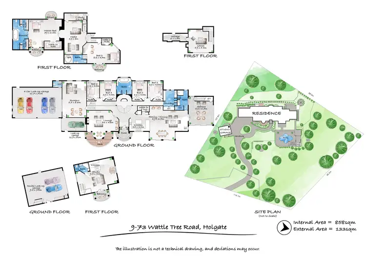 Floorplan of Homely rural property listing, 9/73 Wattle Tree Road, Holgate NSW 2250