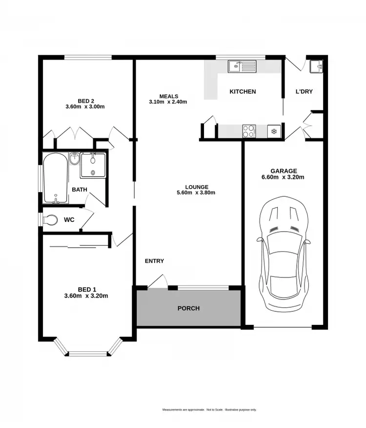 Floorplan of Homely apartment listing, 2/218 Beechworth Road, Wodonga VIC 3690