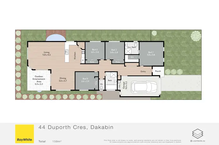 Floorplan of Homely house listing, 44 Duporth Crescent, Dakabin QLD 4503