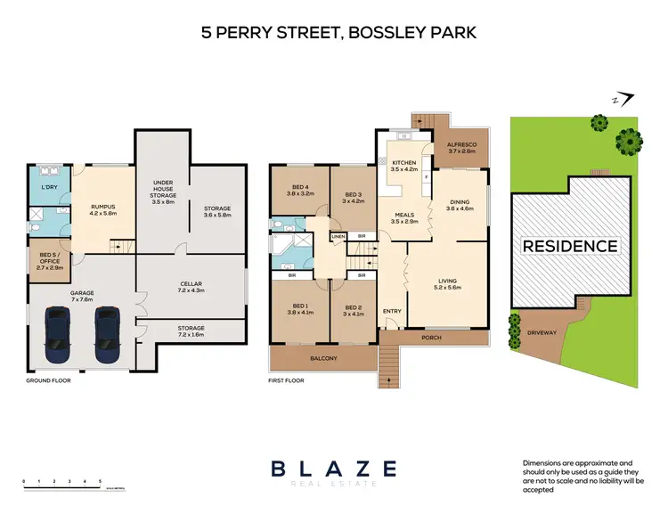 Floorplan of Homely house listing, 5 Perry Street, Bossley Park NSW 2176
