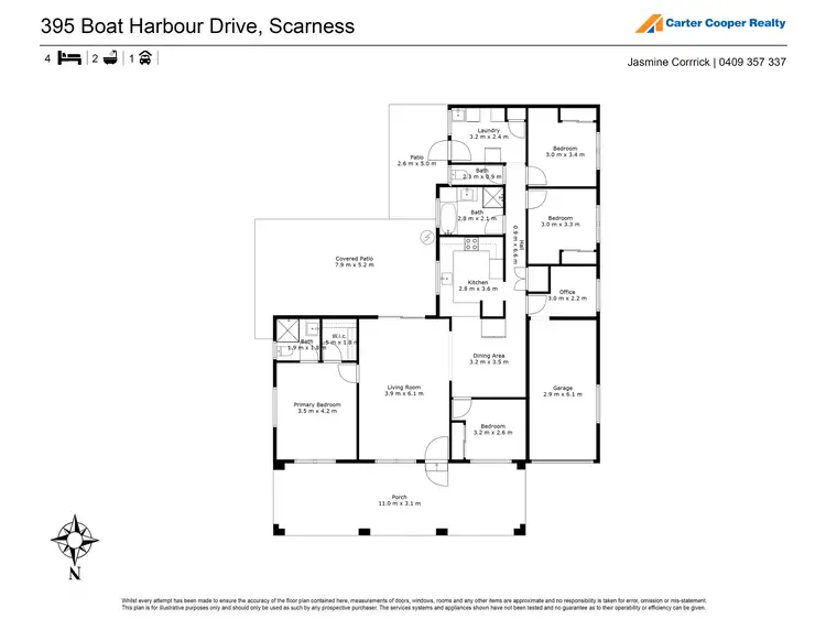 Floorplan of Homely house listing, 395 Boat Harbour Drive, Scarness QLD 4655
