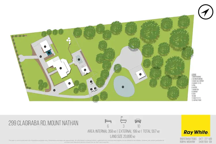 Floorplan of Homely rural property listing, 299 Clagiraba Road, Mount Nathan QLD 4211