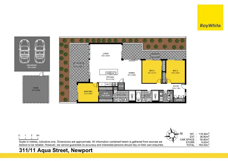 Floorplan of Homely apartment listing, 311/11 Aqua Street, Newport QLD 4020