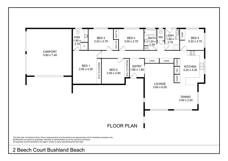 Floorplan of Homely house listing, 2 Beech Court, Bushland Beach QLD 4818